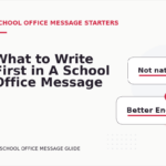 What to Write First in A School Office Message