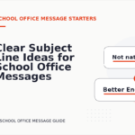 Clear Subject Line Ideas for School Office Messages