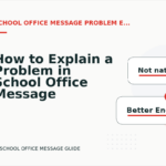 How to Explain a Problem in School Office Message English