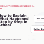 How to Explain What Happened Step by Step in School Office Message English