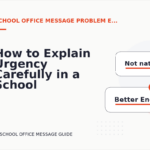 How to Explain Urgency Carefully in a School Office Message
