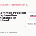 Common Problem Explanation Mistakes in School Office Message English