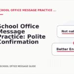 School Office Message Practice: Polite Confirmation Examples