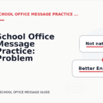 School Office Message Practice: Problem and Solution Replies