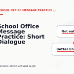 School Office Message Practice: Short Dialogue Examples