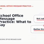 School Office Message Practice: What to Say Instead