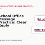 School Office Message Practice: Clear Reply Patterns