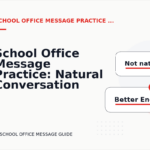 School Office Message Practice: Natural Conversation Lines