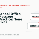 School Office Message Practice: Tone Fixes for Real Situations